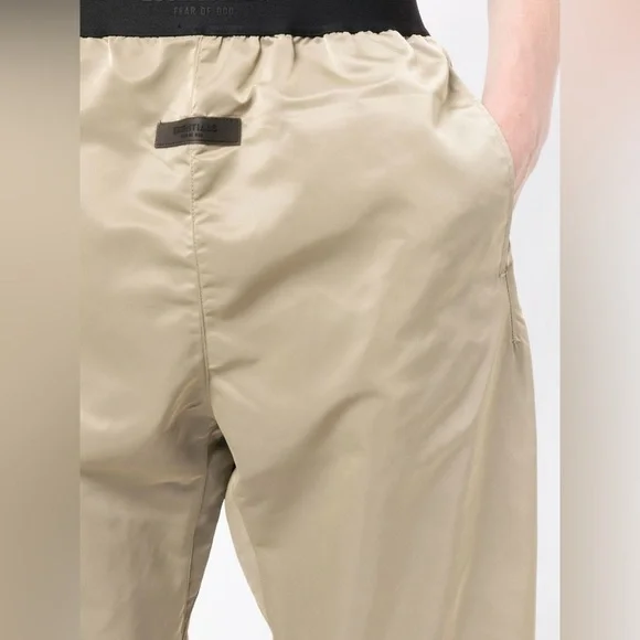 ESSENTIALS FEAR OF GOD ESSENTIALS Unisex Tan Nylon Trousers/Pants | NEW/NWT - Picture 4 of 16